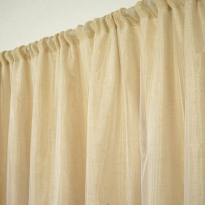 20ft x 10ft CHAMBURY CASA Fine Rustic Burlap Backdrop Natural Tone