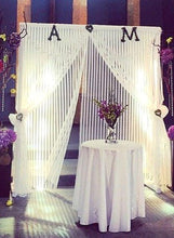 Load image into Gallery viewer, 12ft x12ft Adjustable Heavy Duty Pipe and Drape Kit Wedding Photography Backdrop Stand
