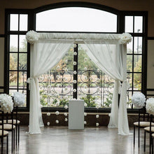 Load image into Gallery viewer, 10ft x 10ft Adjustable Heavy Duty Pipe and Drape Kit Backdrop Support with Weighted Steel Base
