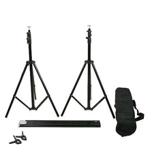 Load image into Gallery viewer, 10FT  Adjustable Crossbar Kit Wedding Photography Muslin Backdrop Stand + FREE Backdrops
