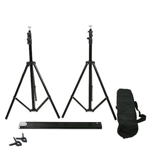 10FT  Adjustable Crossbar Kit Wedding Photography Muslin Backdrop Stand + FREE Backdrops