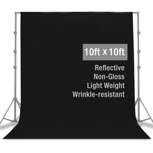 Load image into Gallery viewer, 10FT  Adjustable Crossbar Kit Wedding Photography Muslin Backdrop Stand + FREE Backdrops

