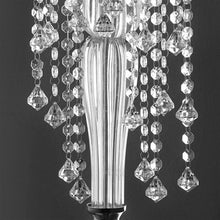 Load image into Gallery viewer, 22&quot; Tall Flower Stand Crystal Pendants Chandelier Wedding Centerpiece
