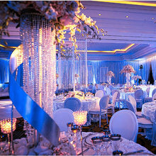 Load image into Gallery viewer, 22&quot; Tall Flower Stand Crystal Pendants Chandelier Wedding Centerpiece
