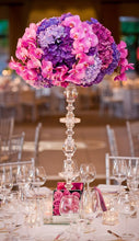 Load image into Gallery viewer, 24&quot; Tall Pillar Wedding Centerpiece Crystal Chandelier
