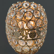 Load image into Gallery viewer, 18&quot; Tall Crystal Beaded Candle Holder Goblet Votive Tealight Wedding Chandelier Centerpiece - Gold - BUY ONE GET ONE FREE

