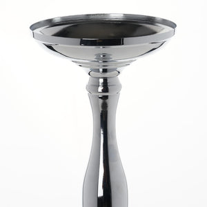 19" Tall Silver Metallic Floral Vase Wedding Centerpiece Riser - Buy One Get One Free