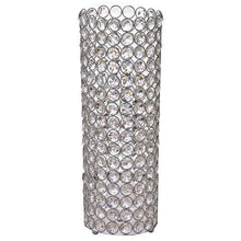 Load image into Gallery viewer, 16&quot; Tall Silver Exquisite Wedding Votive Tealight Crystal Candle Holder
