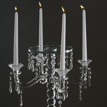 Load image into Gallery viewer, 15&quot; Gemcut Egyption Handcrafted Glass Candelabra Votive Candle Holder With Crystal Chains - 1 PCS

