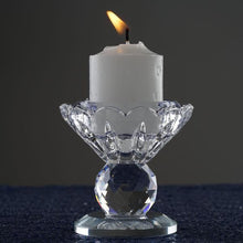 Load image into Gallery viewer, 2.5&quot; Gemcut Egyption Handcrafted Glass Crystal Prism Votive Candlestick Holder Table Top Wedding Centerpiece - 1 PCS
