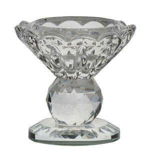 2.5" Gemcut Egyption Handcrafted Glass Crystal Prism Votive Candlestick Holder Table Top Wedding Centerpiece - 1 PCS