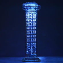 Load image into Gallery viewer, 18&quot; Gemcut Egyptian Handcrafted Glass Crystal Pillar Vase Chandelier Table Top Wedding Centerpiece - 1 PCS
