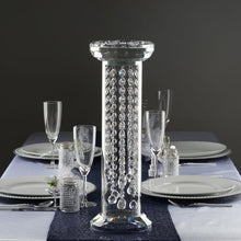 Load image into Gallery viewer, 18&quot; Gemcut Egyptian Handcrafted Glass Crystal Pillar Vase Chandelier Table Top Wedding Centerpiece - 1 PCS

