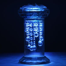 Load image into Gallery viewer, 11&quot; Gemcut Egyptian Handcrafted Glass Crystal Pillar Vase Chandelier Table Top Wedding Centerpiece - 1 PCS
