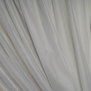 10FT Fire Retardant Silver Sheer Curtain Panel Backdrops Window Treatment With Rod Pockets - Premium Collection