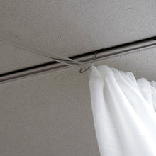 Load image into Gallery viewer, 20FT Premium White Fire Retardant Sheer Voil Curtain Ceiling Panel Backdrop
