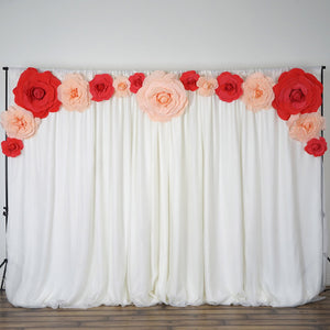 12" Large Foam Rose Backdrop Wall Decor - Lavender - 4 pcs