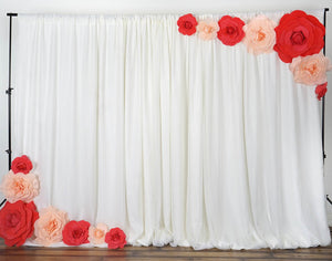 12" Large Foam Rose Backdrop Wall Decor - Lavender - 4 pcs