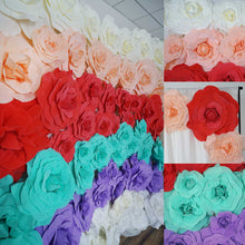 Load image into Gallery viewer, 12&quot; Large Foam Rose Backdrop Wall Decor - Lavender - 4 pcs
