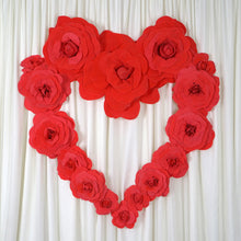 Load image into Gallery viewer, 12&quot; Large Foam Rose Backdrop Wall Decor - Lavender - 4 pcs
