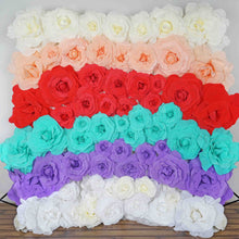 Load image into Gallery viewer, 12&quot; Large Foam Rose Backdrop Wall Decor - Red - 4 pcs
