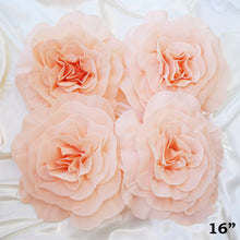 Load image into Gallery viewer, 16&quot; Large Foam Rose Backdrop Wall Decor - Blush - 4 pcs
