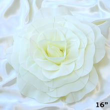 Load image into Gallery viewer, 16&quot; Large Foam Rose Backdrop Wall Decor - Cream - 4 pcs

