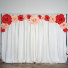 Load image into Gallery viewer, 16&quot; Large Foam Rose Backdrop Wall Decor - White - 4 pcs
