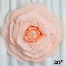 Load image into Gallery viewer, 20&quot; Large Foam Rose Backdrop Wall Decor - Blush - 2 pcs
