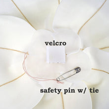 Load image into Gallery viewer, 24&quot; Large Foam Rose Backdrop Wall Decor - White - 2 pcs
