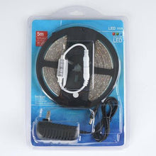 Load image into Gallery viewer, 16FT White SMD 3528 Flexible Strip Light 300 LED For Wedding Outdoor Party Event Decoration + Power Adaptor + LED Controller
