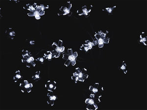 2 x Cherry Blossom LED Trees White