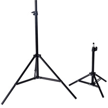 Load image into Gallery viewer, 10Ft Background Support System, 600W 6500K White Umbrella Lighting Photo Video Studio Kit With Chromakey Background Muslins (Green Black White) - Free Carry Case
