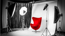 Load image into Gallery viewer, 1200 Watts White Umbrella Soft box Continuous Lighting Photo Video Studio Kit With Chromakey Background Muslins (Green Black White)
