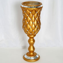 Load image into Gallery viewer, 24&quot; Tall Crystal Beaded Gold Wedding French Columns With Mirror Mosaic Party Event Decoration - 6PCS
