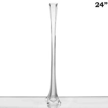 Load image into Gallery viewer, 24&quot; Clear Eiffel Tower Vases-12pc
