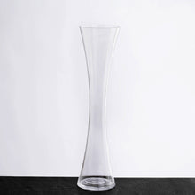 Load image into Gallery viewer, 16&quot; Tall Clear Hourglass Shaped Floral Centerpiece Vase Wedding Party Decoration - 12 PCS
