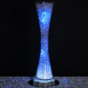 24" Tall Clear Hourglass Shaped Floral Centerpiece Vase Wedding Party Decoration - 6 PCS